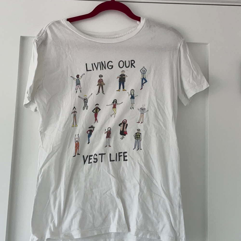Living Our Vest Life tee